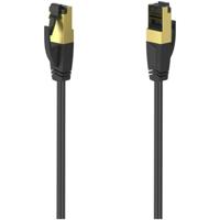 Hama Netwerkkabel, CAT-8, 40 Gbit/s, S/FTP afgeschermd, halogeenvrij, 3,00 m UTP kabel Zwart - thumbnail