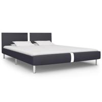 Bedframe kunstleer zwart 120x200 cm - thumbnail
