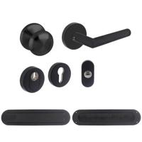 Intersteel Voordeurset rondVurano zwart kerntrekbeveiliging - 0023.405735 - thumbnail