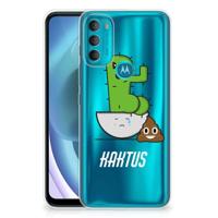 Motorola Moto G71 5G Telefoonhoesje met Naam Cactus Poo - thumbnail