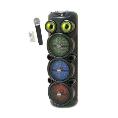 Lichtgevende karaoke-luidspreker - INOVALLEY - KA129-XXL - Bluetooth V5.0 - 90 cm - 1000 W - 3 x 8''-luidsprekers - Draadloze microfoon inbegrepen Lichtgevende karaoke-luidspreker - INOVALLEY - KA129-XXL - Bluetooth V5.0 - 90 cm - 1000 W - 3 x 8''-luidsprekers - Draadloze microfoon inbegrepen