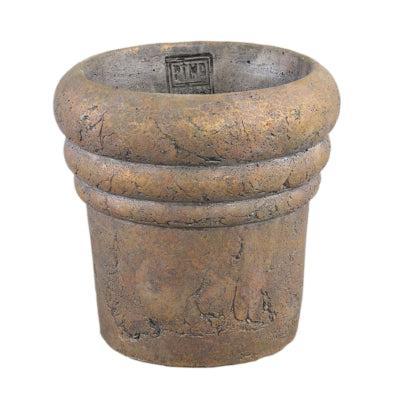 PTMD bloempot helena l bruin 19 cm | 8 stuks