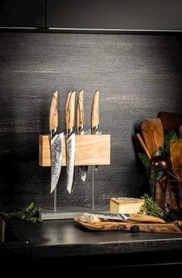 Style de Vie Magnetisch messenblok eiken met voet