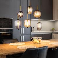 Globo 6-lichts hanglampBlacky zwart - 15345-6A - thumbnail