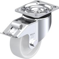 Blickle LK-PO 100R-1-FI Zwenkwiel met rem Wieldiameter: 100 mm Draagvermogen (max.): 280 kg 1 stuk(s) - thumbnail