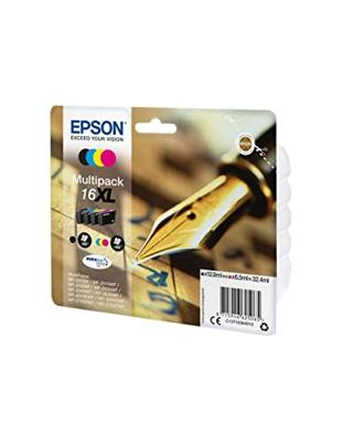 Epson T1636 Multipack Inktcartridge XL - WorkForce 2500, 2600 Series - Zwart / Cyaan / Geel / Magenta
