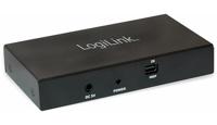 LogiLink Kabel 2 poorten Mini DisplayPort-splitter Ultra HD-geschikt 3840 x 2160 Pixel Zwart - thumbnail