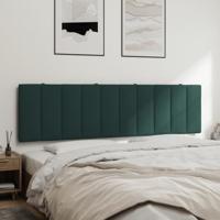 Hoofdbordkussen 180 cm fluweel donkergroen - thumbnail