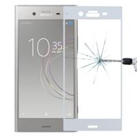 Voor Sony Xperia XZ1 0 26 mm 9H oppervlaktehardheid 3D volledig scherm getemperd glas scherm Protector(White) - thumbnail