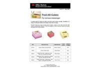 Post-it Notes kubus, 450 vel, t 76 x 76 mm, roze - thumbnail