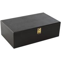 Set van Wijn Accessoires Home ESPRIT Donkerbruin Hout MDF 36 x 21 x 12 cm - thumbnail