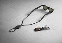 Nomad Airtag Leather Keychain Rustic Brown - thumbnail