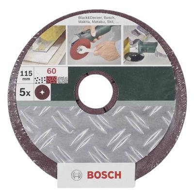 Bosch Accessoires Fiberschijvenset Ø125mm | G36 | Bm | Ongeperf | 5-delig - 2609256250