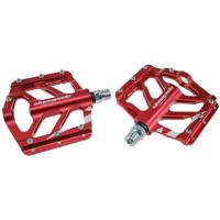 SHANMASHI TIGER 1 Pair Anti-slip Foot Pedal Aluminium Shaft Mountain Bike Pedal(Rood) - thumbnail