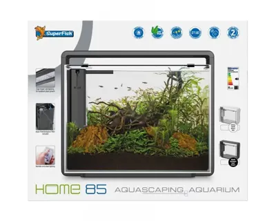 Superfish Home 85 aquarium zwart