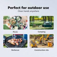 VidaXL Camping wasstandaard grijs 50,5 x 33 x 103 cm - thumbnail