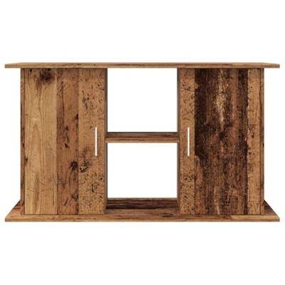 Aquariumstandaard 101x41x58 cm bewerkt hout oud houtkleurig - thumbnail