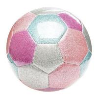 LG-Imports Metallic voetbal roze - thumbnail