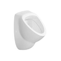 Urinoir Sapho Aqualine 39x56.3 cm Verborgen Inlaat en Afvoer Keramiek Wit - thumbnail