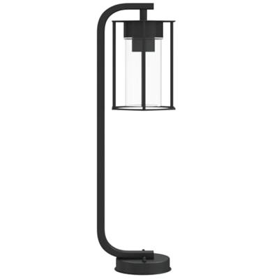 VidaXL Vloerlamp voor buiten 60 cm roestvrij staal zwart VidaXL Vloerlamp voor buiten 60 cm roestvrij staal zwart