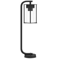 VidaXL Vloerlamp voor buiten 60 cm roestvrij staal zwart - thumbnail