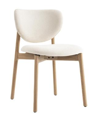 Tower Living Eetkamerstoel 'Pimonte' Bouclé, kleur Ivory