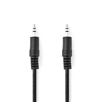 Stereo-Audiokabel | 3,5 mm Male | 3,5 mm Male | Vernikkeld | 2.00 m | Rond | Zwart Stereo-Audiokabel | 3,5 mm Male | 3,5 mm Male | Vernikkeld | 2.00 m | Rond | Zwart