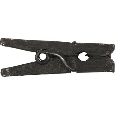 Creativ Company Mini wasknijpers, l: 25 mm, b: 3 mm, zwart, 36 stuk/ 1 doos
