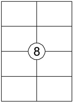 Etiket quantore 105x74mm 800st | 10 stuks