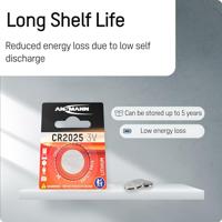 Ansmann knoopcel lithium coin cell cr 2025 3v - thumbnail