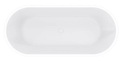 Libero vrijstaand ligbad 178 x 80 cm acryl mat wit met waste mat wit Libero vrijstaand ligbad 178 x 80 cm acryl mat wit met waste mat wit
