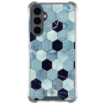Samsung Galaxy A16 shockproof hoesje - Blue cubes
