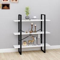 VidaXL Boekenkast 100x30x105 cm bewerkt hout wit - thumbnail