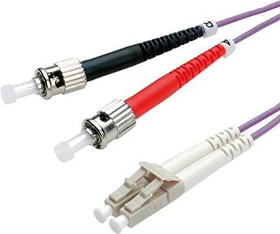 ROLINE glasvezelkabel 50/125µm OM4, LC/ST, violet, 5 m ROLINE glasvezelkabel 50/125µm OM4, LC/ST, violet, 5 m