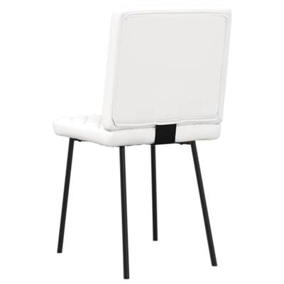 Eetkamerstoelen 2 st kunstleer wit Eetkamerstoelen 2 st kunstleer wit