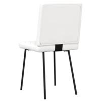 Eetkamerstoelen 2 st kunstleer wit - thumbnail