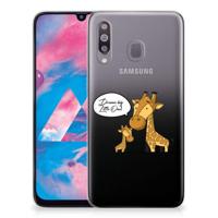 Samsung Galaxy M30 Telefoonhoesje met Naam Giraffe - thumbnail