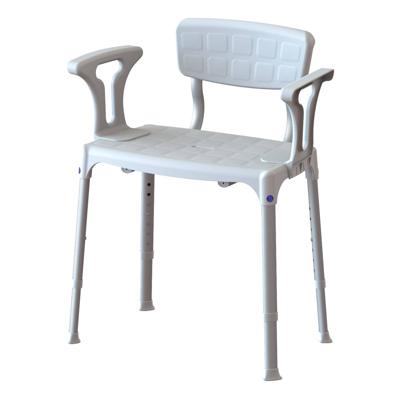 SecuCare douchestoel Quattro met rug- arm leuning