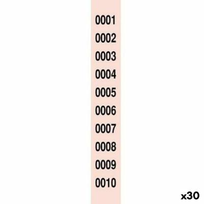 Nummerstroken voor loterij 1-2000 (30 Stuks)
