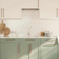 Handvatten 20 st 224 mm roestvrij staal bronskleurig - thumbnail