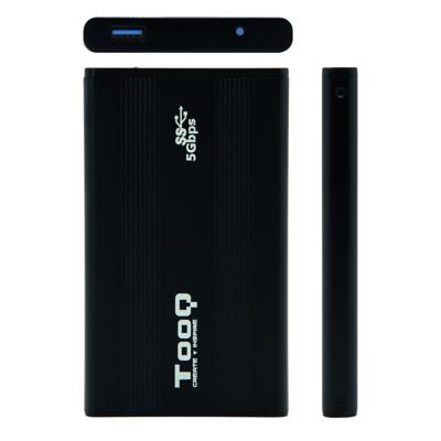 Externe Doos TooQ TQE-2524B 2.5" HD SATA III USB 3.0 Zwart 2,5"