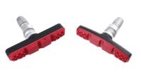 Saccon Set remblokken V-brake PM22R zwart/rood - thumbnail