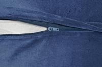 Kussen DKD Home Decor Blauw Wit Vierkant Blommor Neoklassiek 45 x 10 x 45 cm - thumbnail