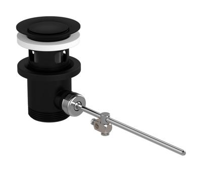 Hansgrohe afvoergarnituur pop-up voor wastafel- en bidetmengkranen, mat zwart