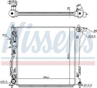 NISSENS Motorkoeler 606673 voor Sportage (QL, QLE) - thumbnail