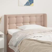 Hoofdbord met randen 103x16x78/88 cm kunstleer cappuccinokleur - thumbnail