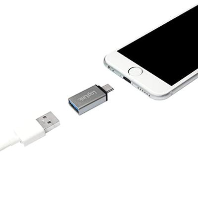 LogiLink USB 3.2 Gen 1 (USB 3.0) Adapter [1x USB-C stekker - 1x USB 3.2 Gen 1 bus A (USB 3.0)] AU0042