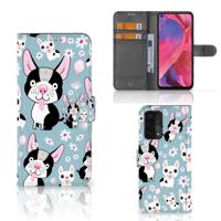OPPO A54 5G | A74 5G | A93 5G | Telefoonhoesje | Met pasjeshouder | Hondjes - thumbnail