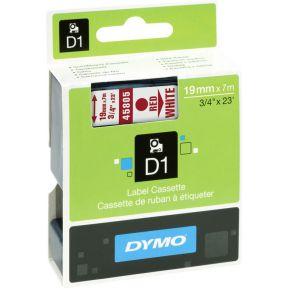 DYMO D1 -Standard Labels - Red on White - 19mm x 7m DYMO D1 -Standard Labels - Red on White - 19mm x 7m