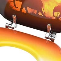 VidaXL Toiletbril met deksel savanne mdf - thumbnail